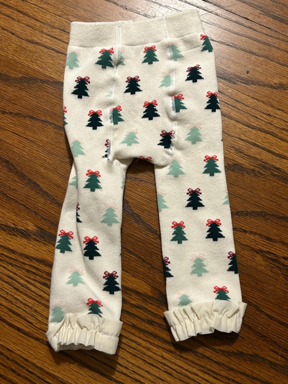 Baby Rufflebutts Christmas Tree Ruffle Leggings - Picture 2 of 4